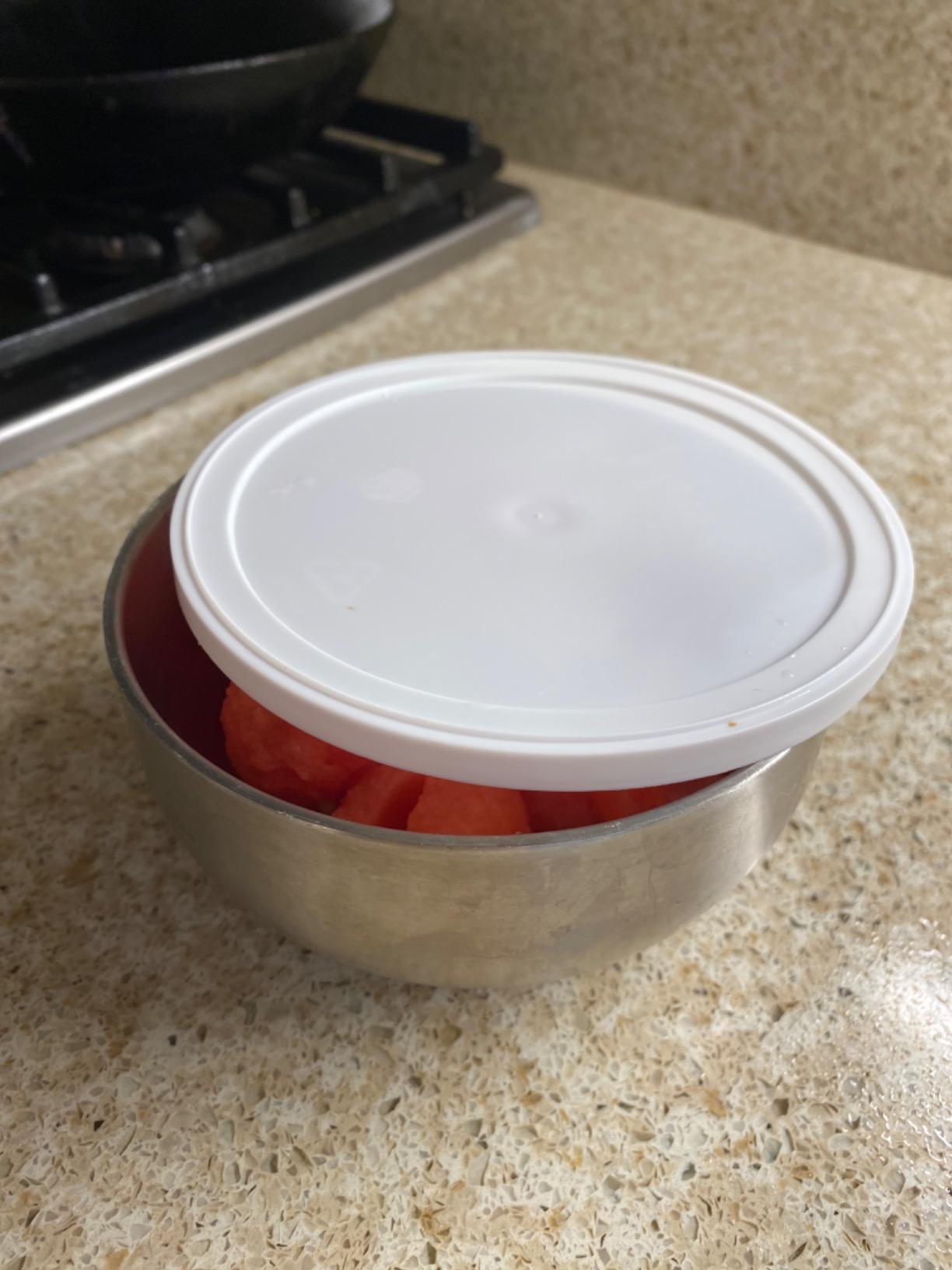 DEVICO 4 Pack 19 OZ Small 18/8 Stainless Steel Bowl Set, Dishwasher Safe customer photo 1
