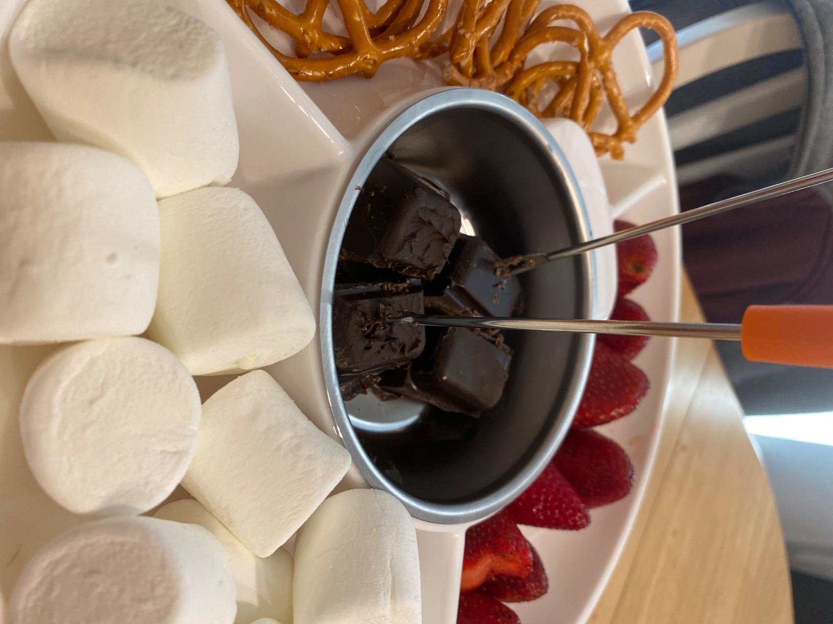 MasterChef Chocolate Fondue Maker- Electric Dessert Pot Set with 4 Forks customer photo 2