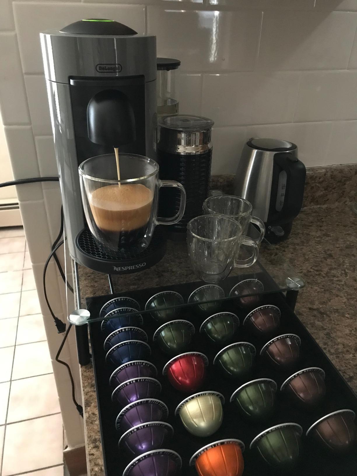 Nespresso Vertuo Plus Deluxe Coffee Machine with Milk Frother, Matte Black customer photo 2