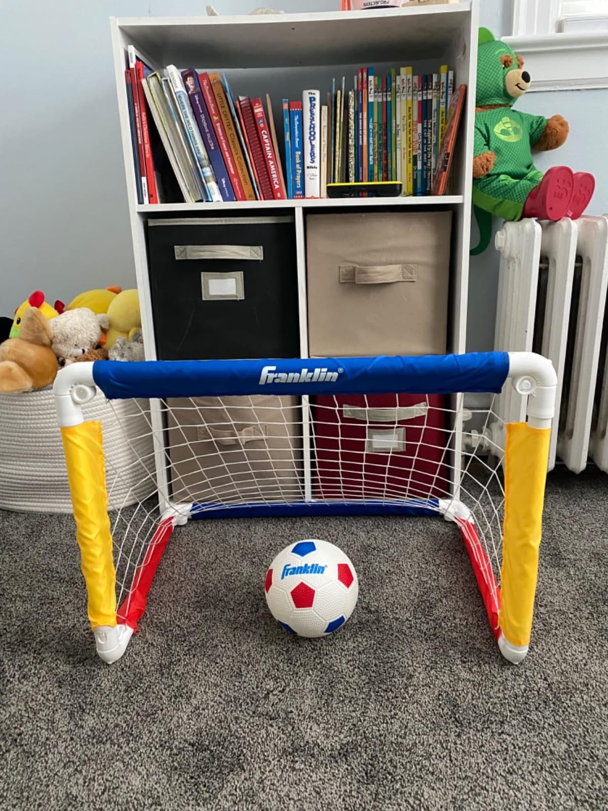 Franklin Sports Kids Soccer Goal with Ball & Pump - 24 X 16 customer photo 1