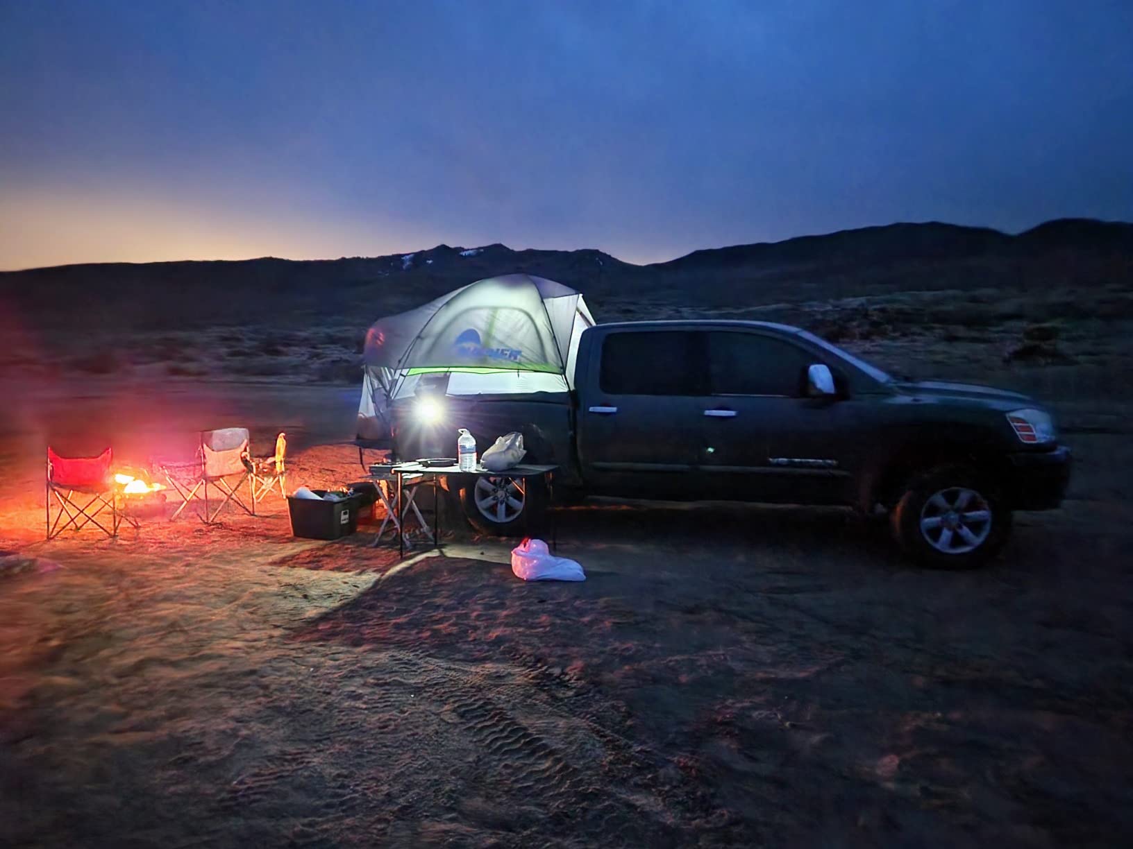 Napier Backroadz Truck Tent | Pickup Truck Bed Camping Tent | Rainfly for Water Protection | Sturdy and Spacious 2-Person Truck Tent | Easy 10-Minute Setup | Gray/Green customer photo 1