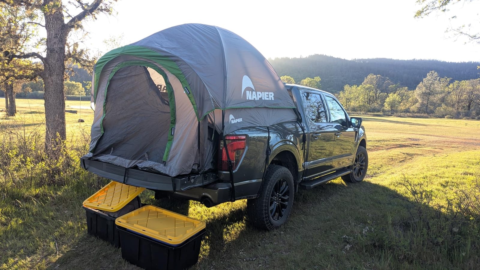 Napier Backroadz Truck Tent | Pickup Truck Bed Camping Tent | Rainfly for Water Protection | Sturdy and Spacious 2-Person Truck Tent | Easy 10-Minute Setup | Gray/Green customer photo 2