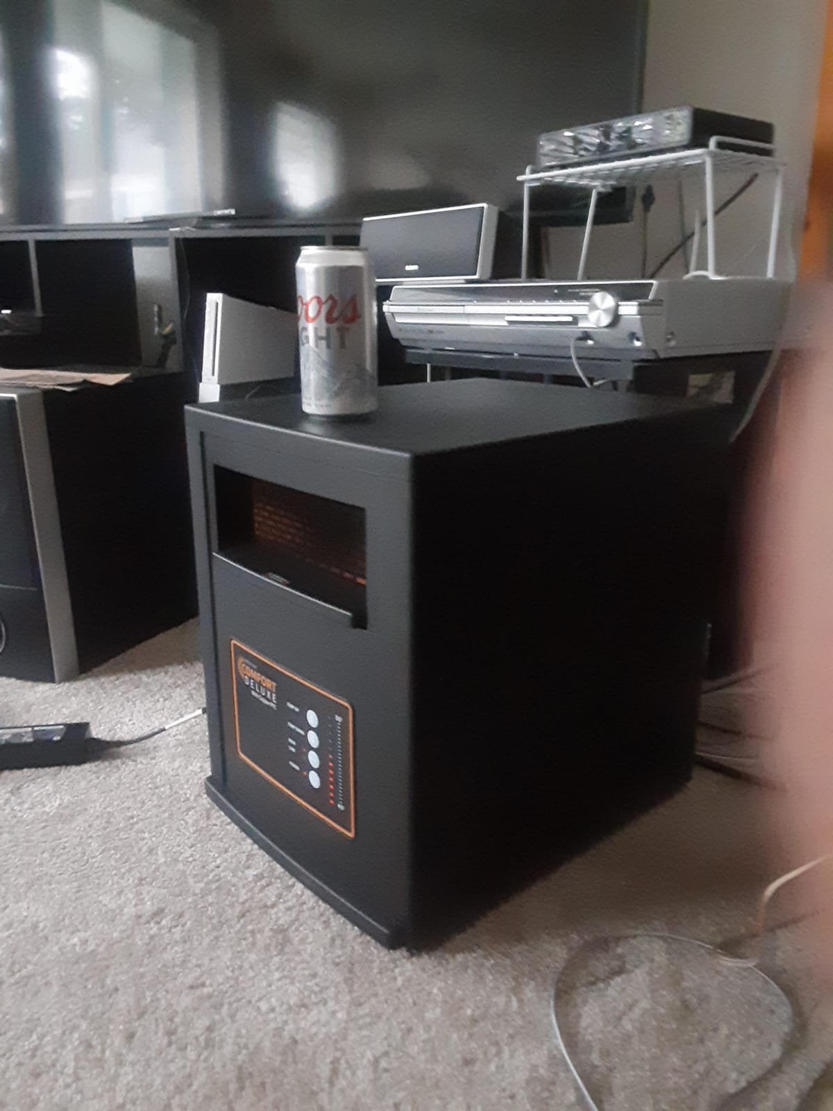Comfort Deluxe by Airnmore, with Copper PTC, Infrared Space Heater with Remote,1500W,ETL Listed with High and Low Settings, Good for Small to Large Room's, 2-year warranty. customer photo 1