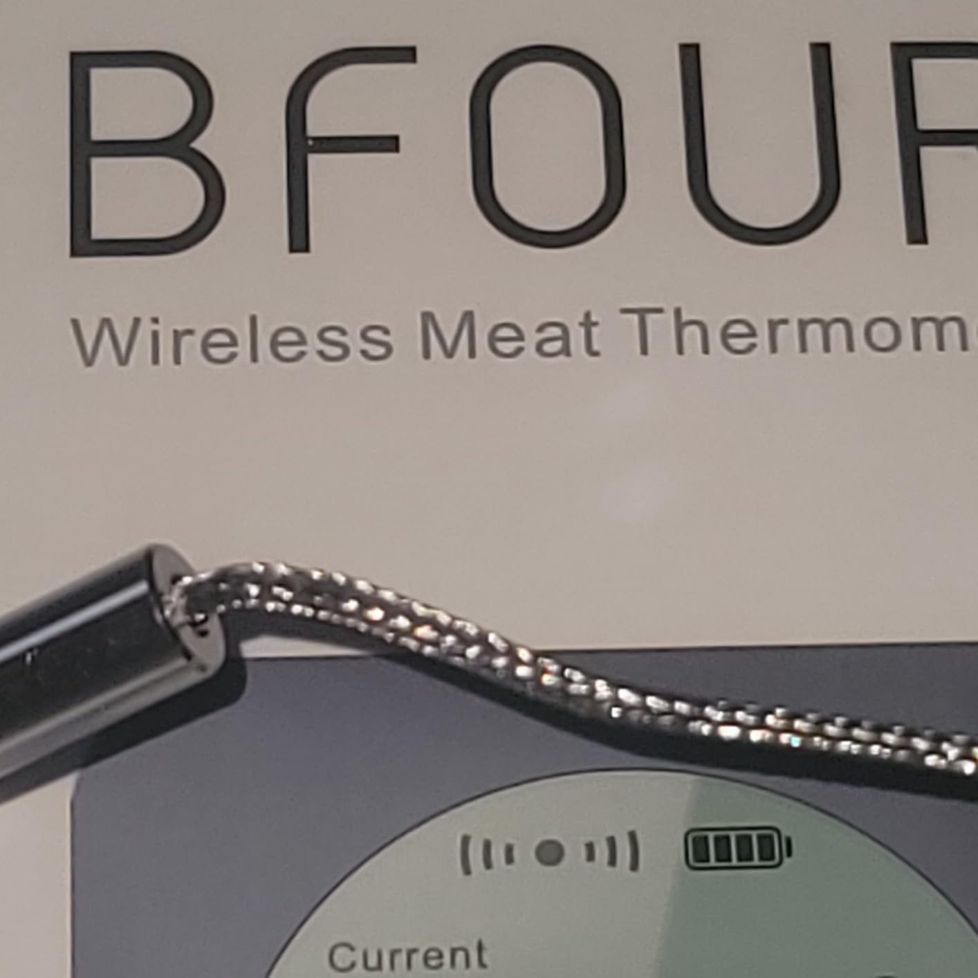 BFOUR Bluetooth Meat Thermometer Wireless Meat Thermometer, Wireless Digital Grill Thermometer with 6 Temperature Probes, Large LCD Display, Bluetooth Thermometer for Grill, Smoker, Oven and BBQ customer photo 1