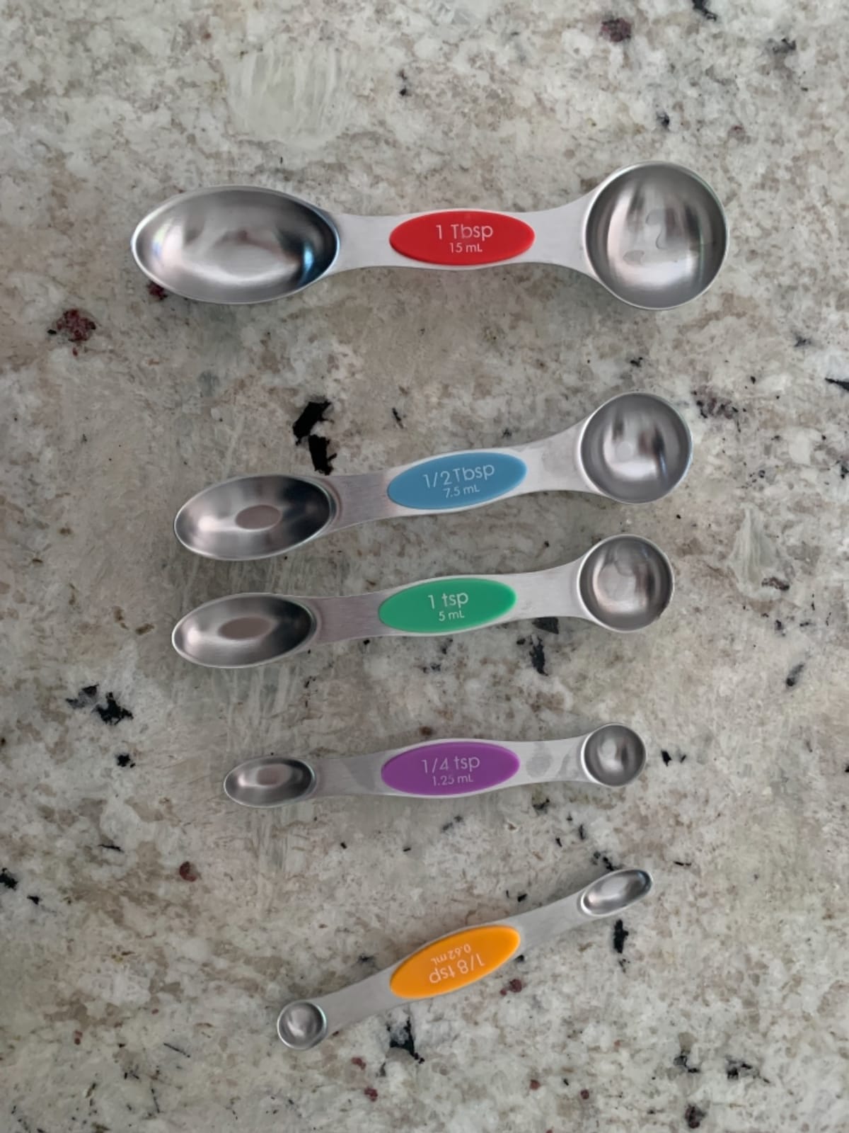 Magnetic Measuring Spoons Set of 6 Dual Sided Stackable Measuring Spoons customer photo 1