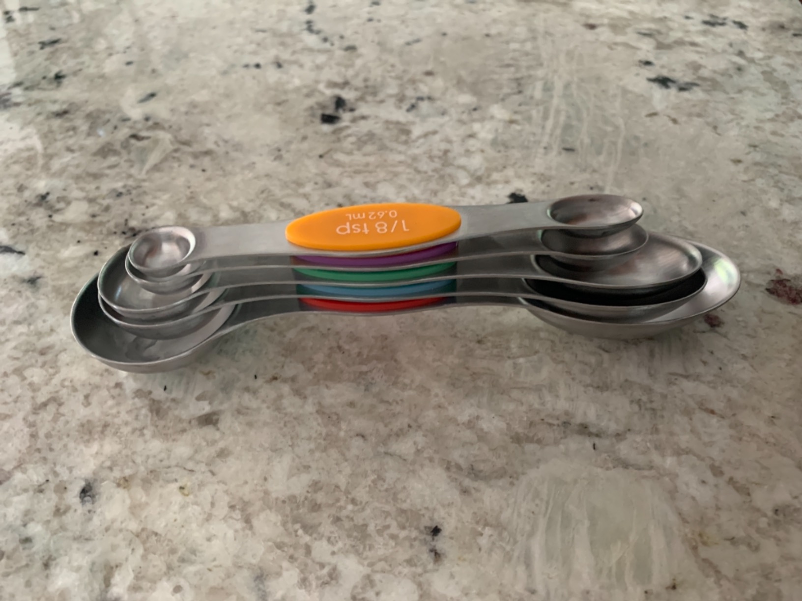 Magnetic Measuring Spoons Set of 6 Dual Sided Stackable Measuring Spoons customer photo 2