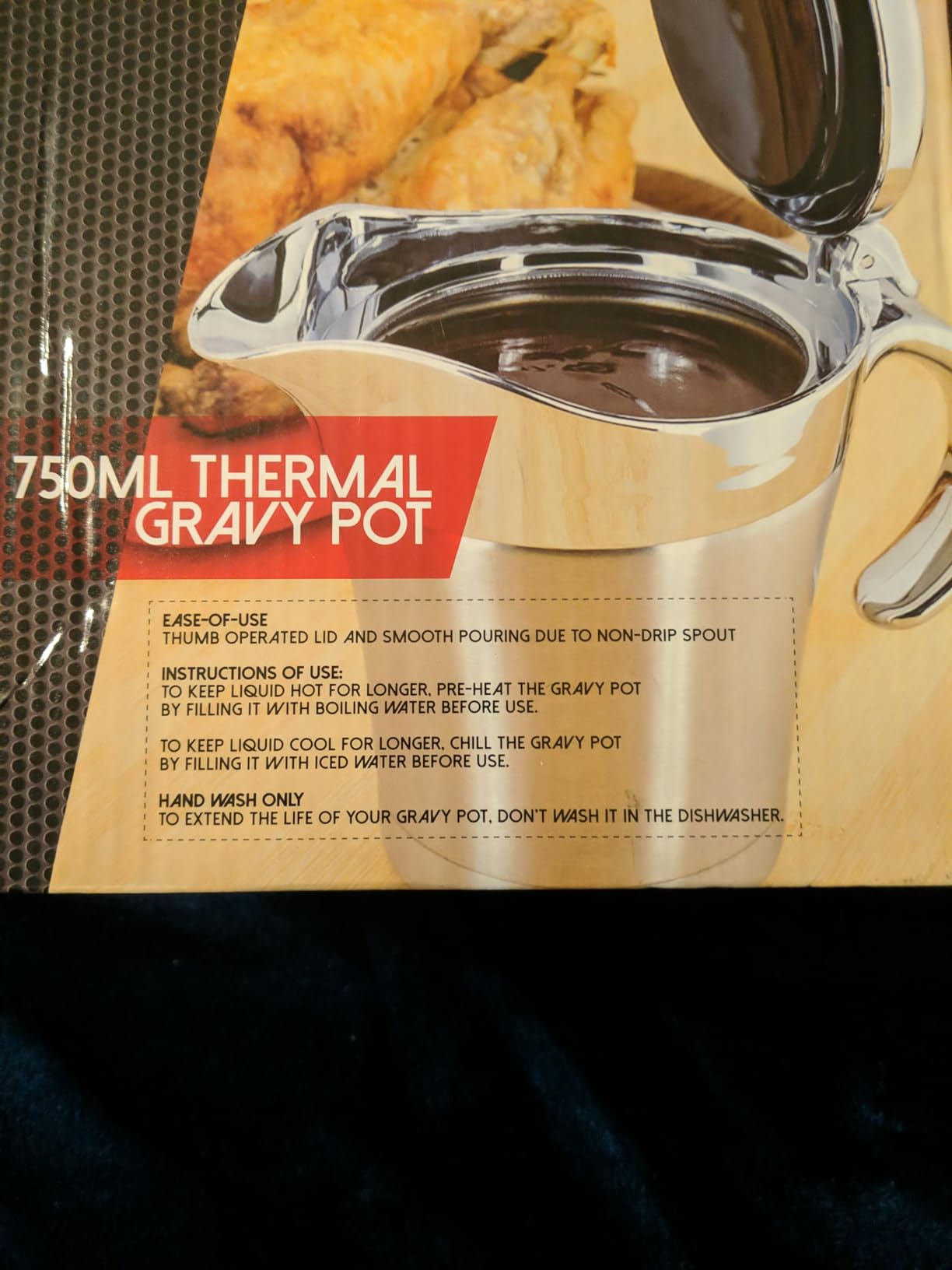 Double Insulated Gravy Boat - 16oz Stainless Steel Sauce Jug with Lid customer photo 1