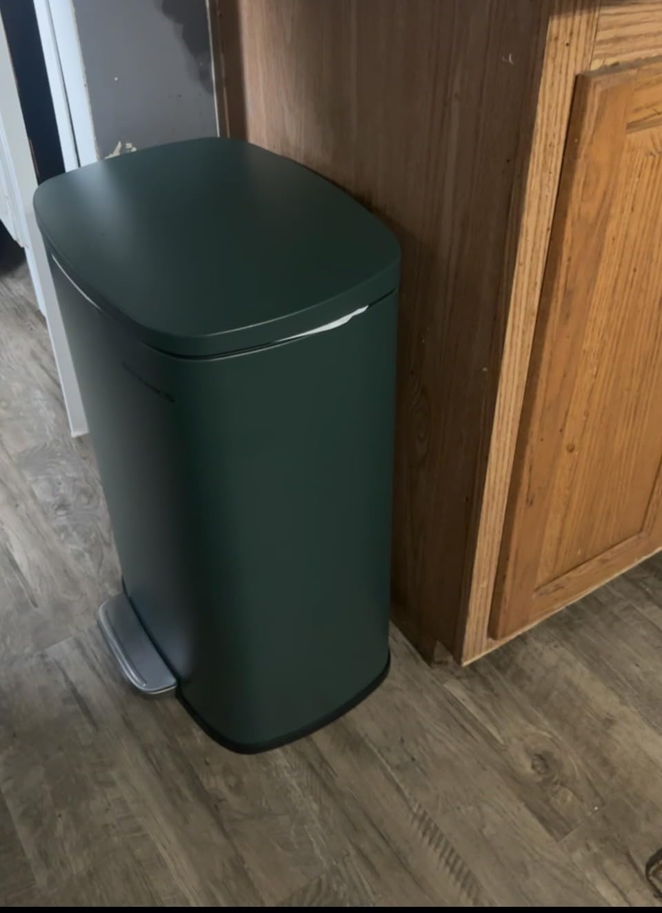 SONGMICS 13 Gallon (50 L) Trash Can, Stainless Steel, Step-On Pedal customer photo 2