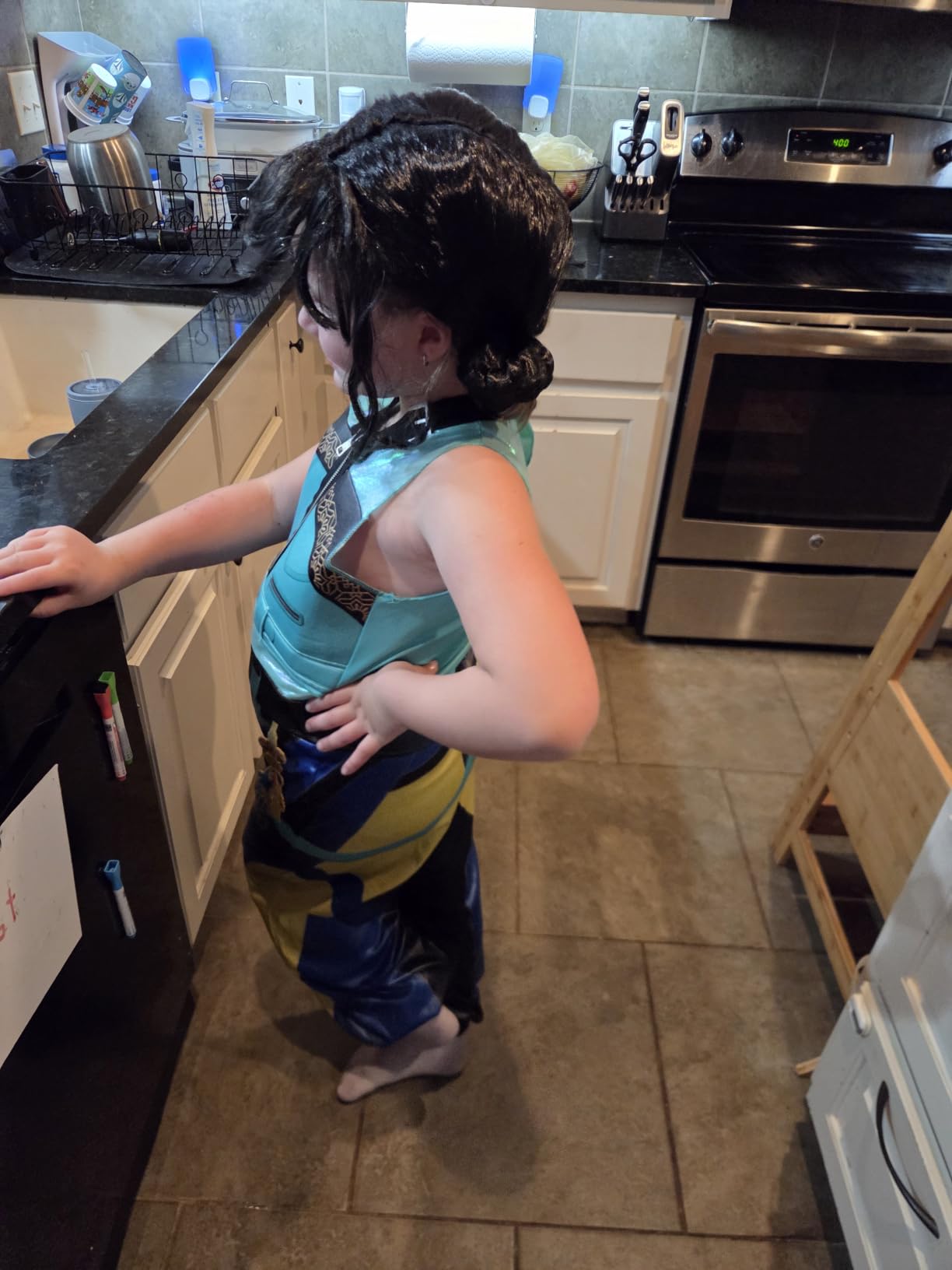 Disguise K-Pop Demon Hunters Zoey Costume, Official Halloween Jumpsuit and Arm Accessory Outfit, Kids Size (10-12) customer photo 1