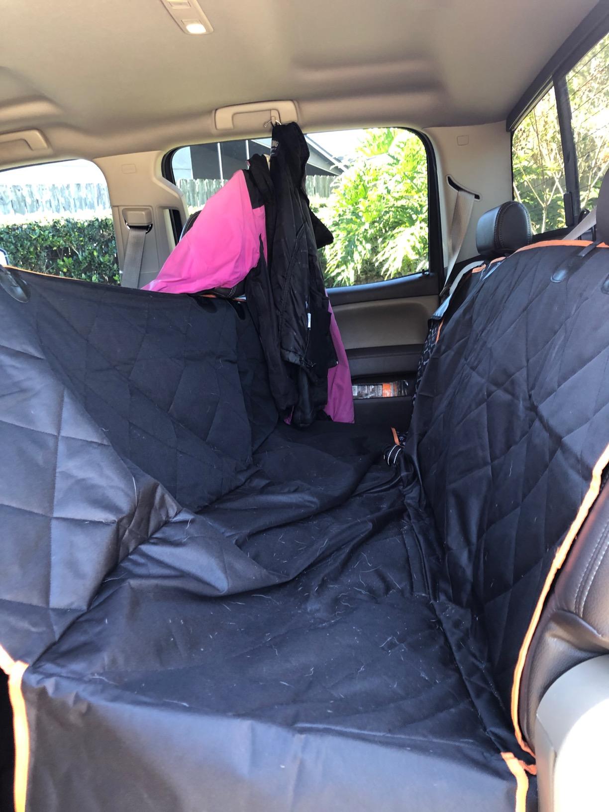Kytely Dog Car Seat Cover for Back Seat, Waterproof Hammock for Car&SUV customer photo 1