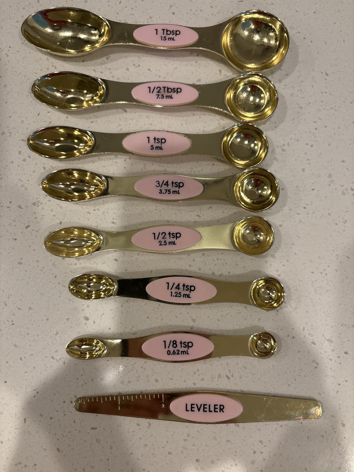 Styled Settings Magnetic Measuring Spoons Set, Gold customer photo 2