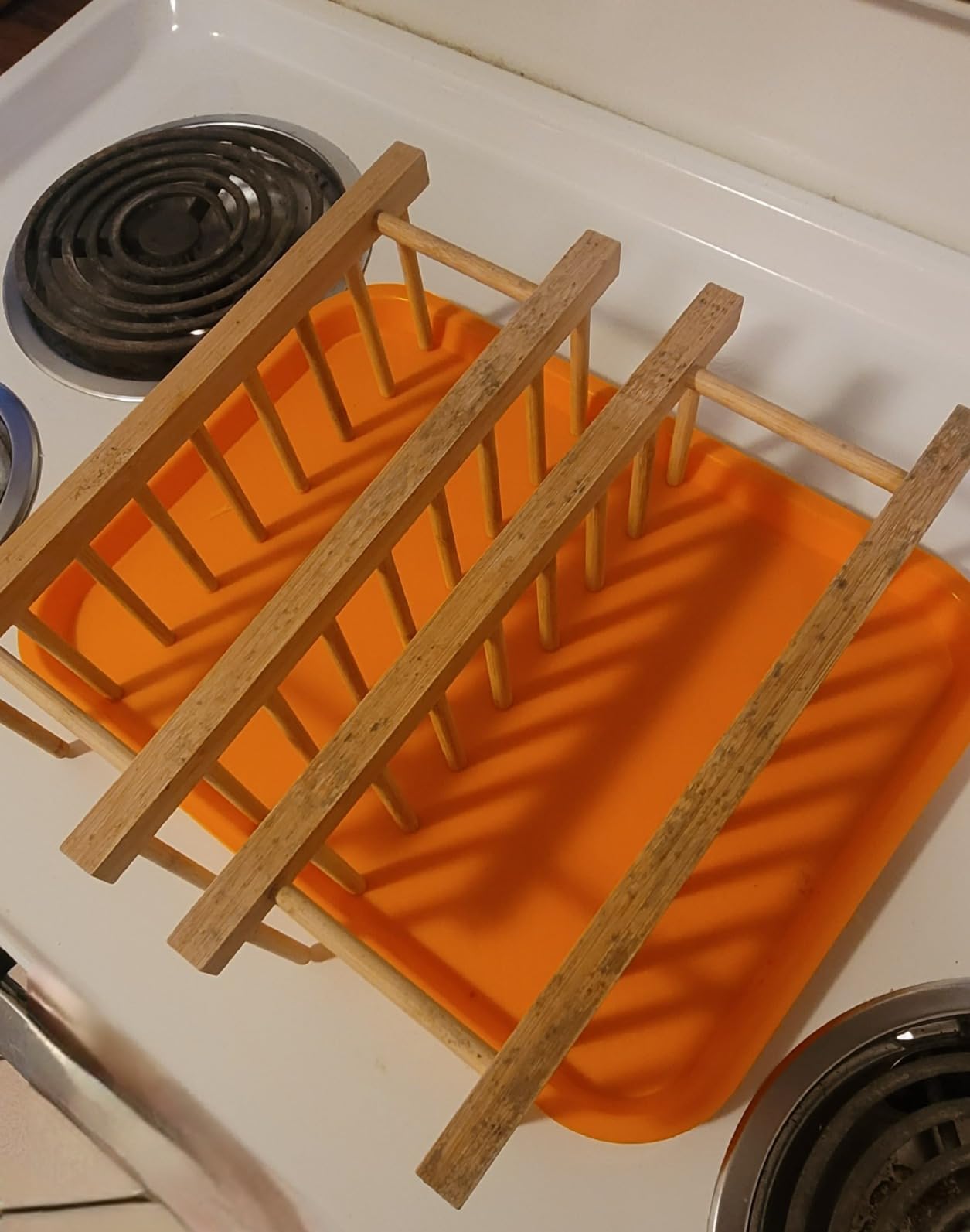 HBlife 2pcs Bamboo Dish Plate Bowl Cup Book Pot Lid Cutting Board Drying Rack Stand Drainer Storage Holder Organizer Kitchen Cabinet(Keep Dry) customer photo 1