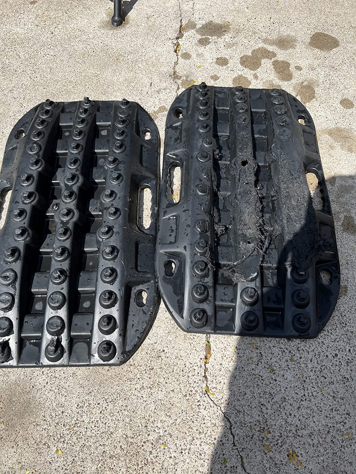 BUNKER INDUST Off-Road Traction Boards, 2 Pcs Recovery Tracks Traction Mat for 4X4 Jeep Mud, Sand, Snow Traction Ladder-Blue Tire Traction Tool customer photo 2