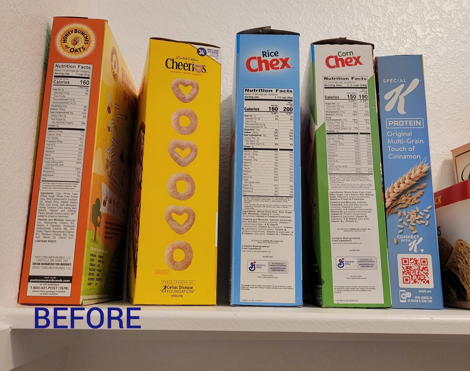 Wildone Cereal Storage Containers Set, Large BPA Free Plastic Airtight Food Storage Containers 4L for Flour, Sugar, 6 Piece Set Cereal Dispensers with 20 Labels & Marker, Black customer photo 2