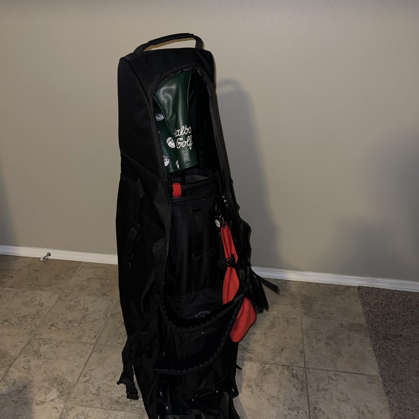 Himal Outdoors Soft-Sided Golf Travel Bag with Wheels, 600D Oxford Fabric customer photo 1