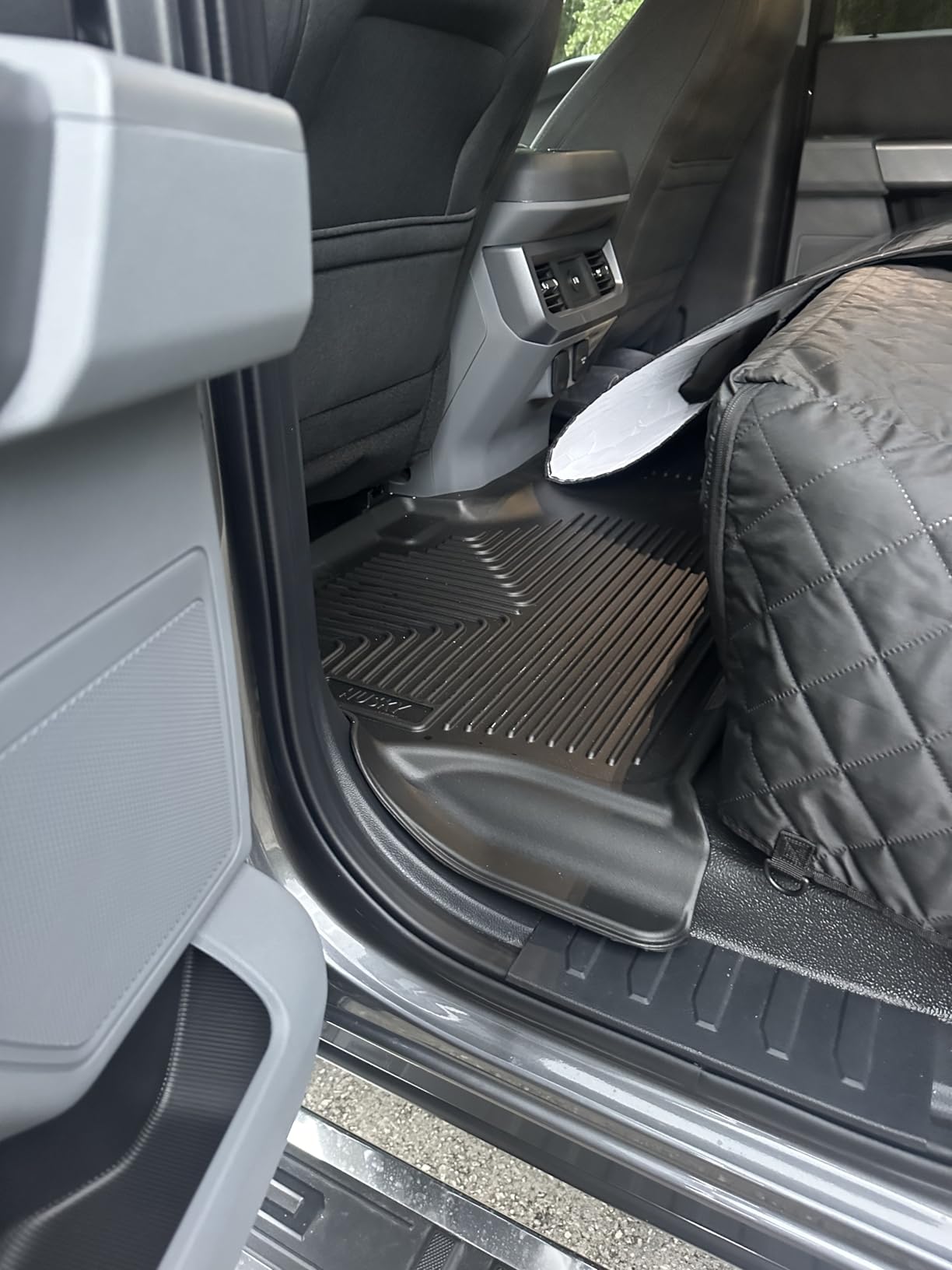 Husky Liners Weatherbeater Floor Mats | Fits 2017-2026 Ford F-250/F-350/F-450 Crew CAB with Factory Carpet & with Factory Underseat Storage ONLY | Front & 2nd Row, 3-pc Black - 94061 customer photo 2