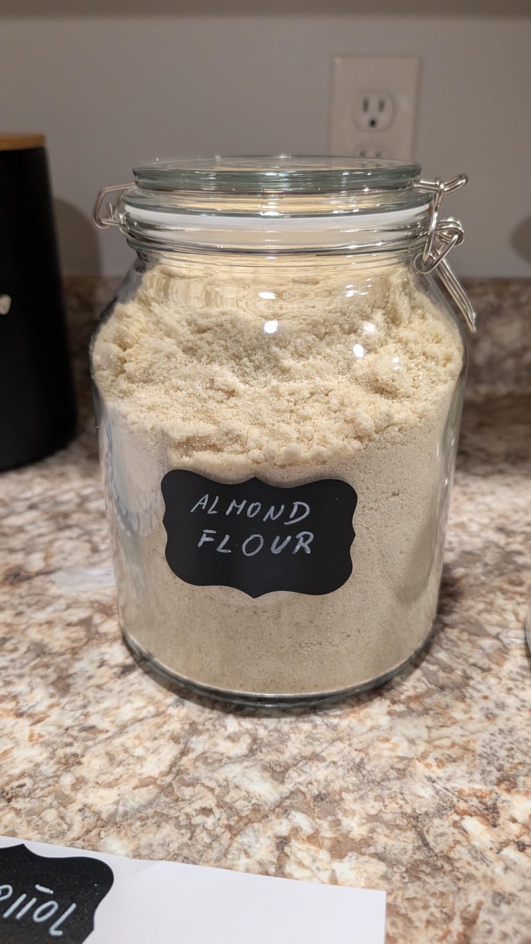 ComSaf Large Square Glass Jars with Airtight Lids 78 oz 3 Pack Wide Mouth customer photo 2