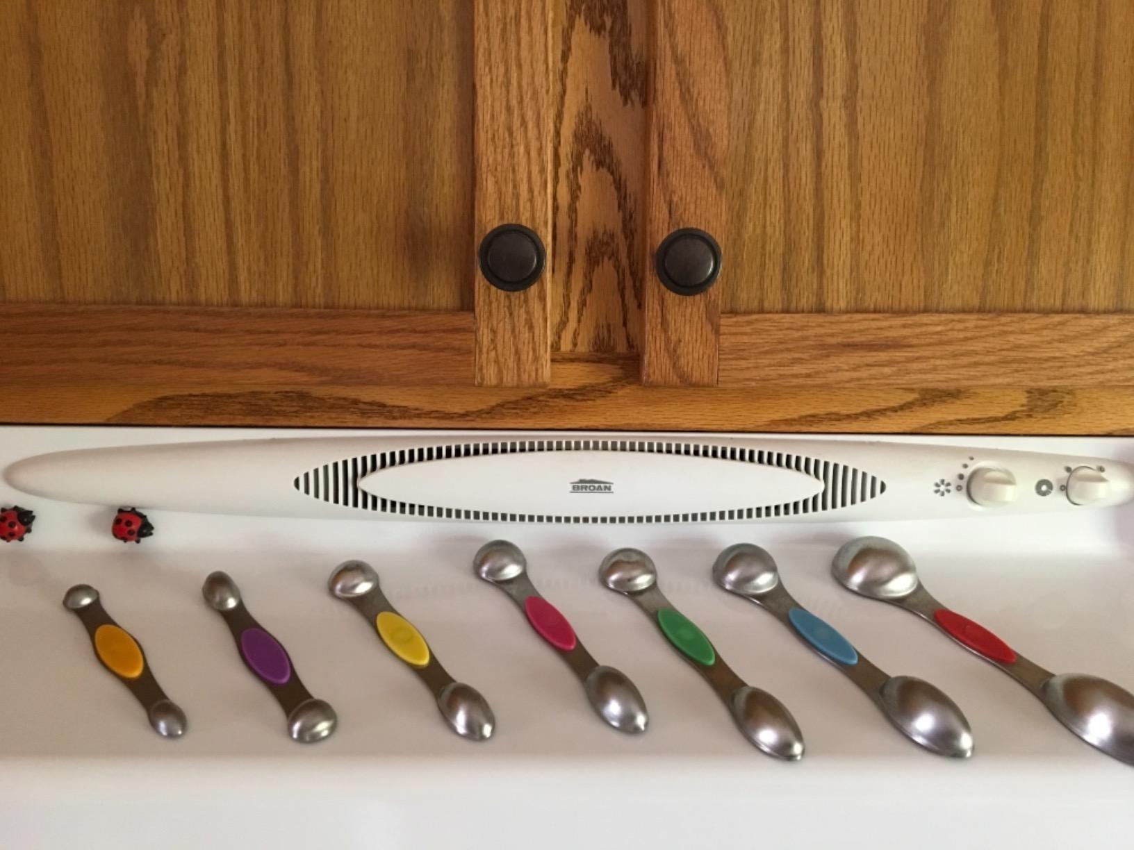 Magnetic Measuring Spoons Set of 7 Stainless Steel Dual Sided Tablespoon customer photo 1