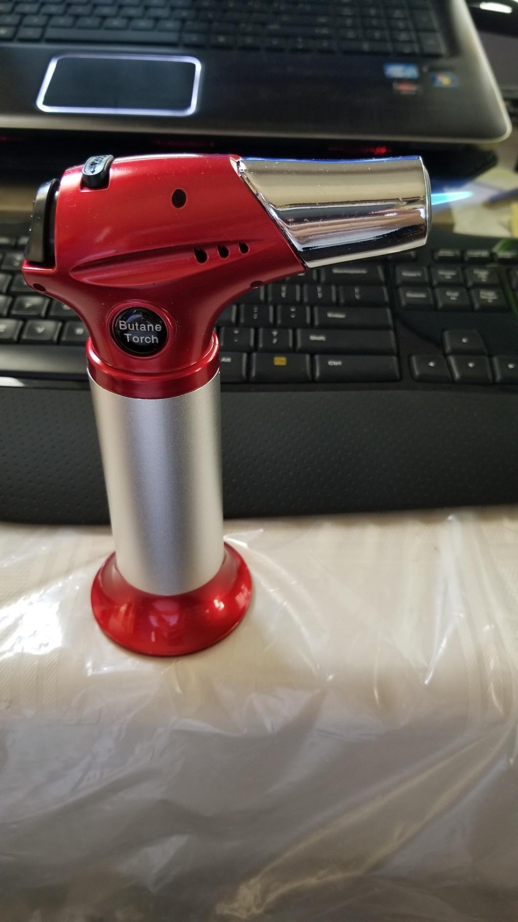 Kollea Culinary Torch, Refillable Butane Kitchen Torch with Lock, Red customer photo 1