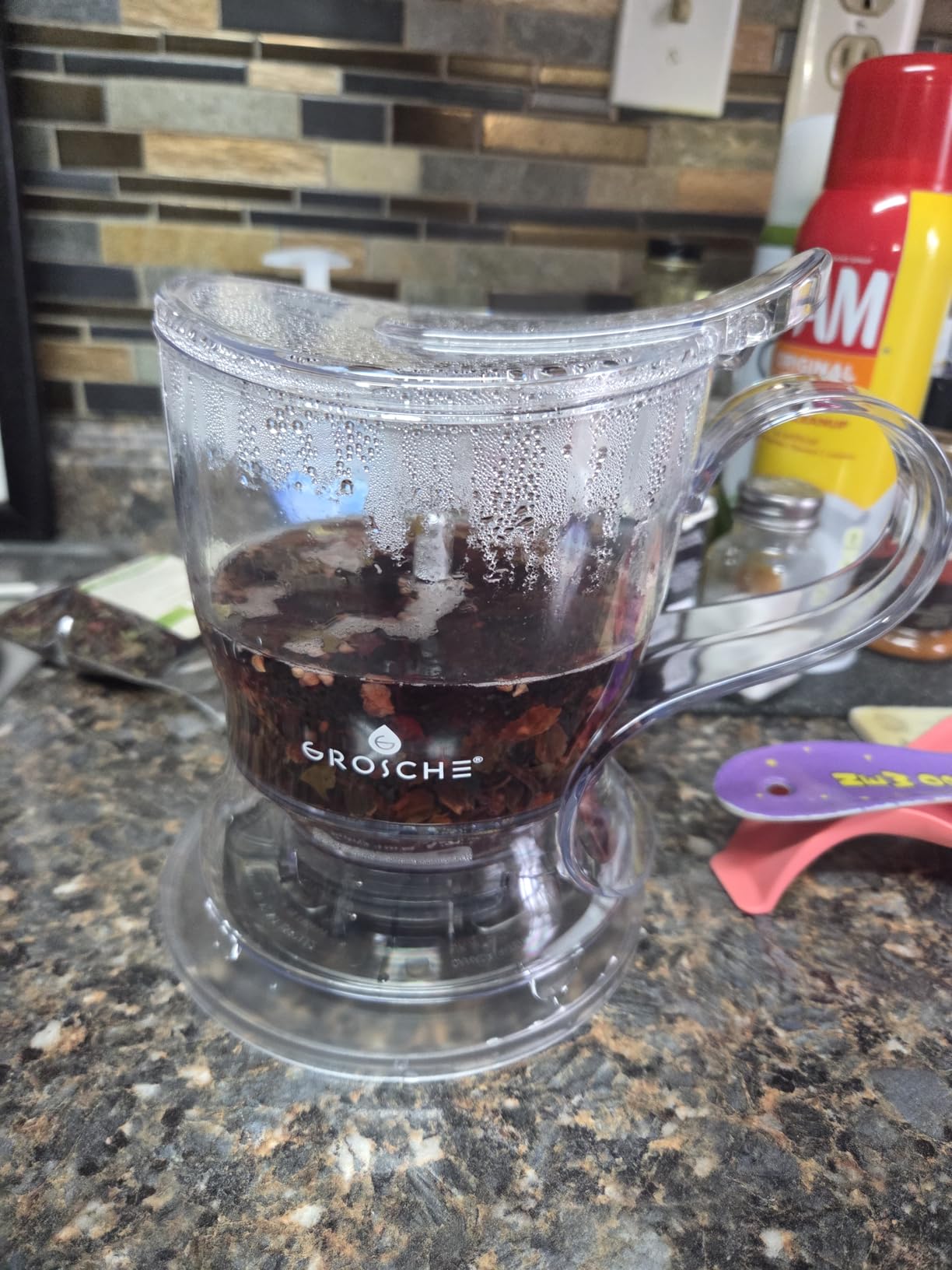GROSCHE Aberdeen Smart Tea Maker BPA-Free Tea Infuser Black 17.7 oz (525ml) customer photo 1