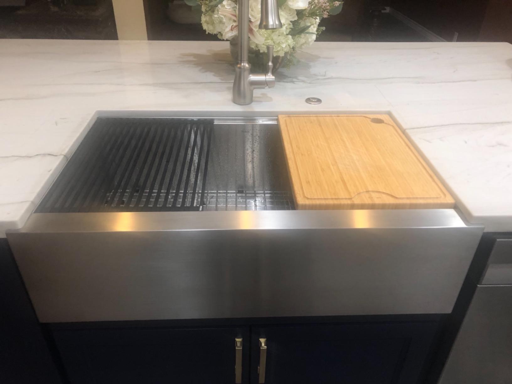 Kraus Kore 33-Inch Farmhouse Workstation with In Sink Dish Drying Rack, Stainless Steel Kitchen Sink, KWF410-33 customer photo 1