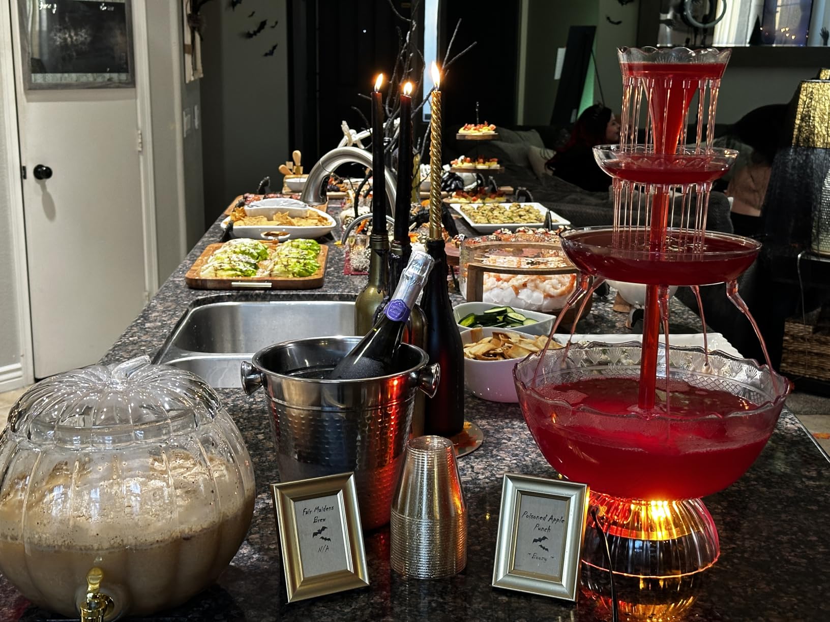 Nostalgia 3-Tier Party Fountain, Holds 1.5 Gallons, LED Lighted Base, Includes 8 Reusable Cups, Clear customer photo 1