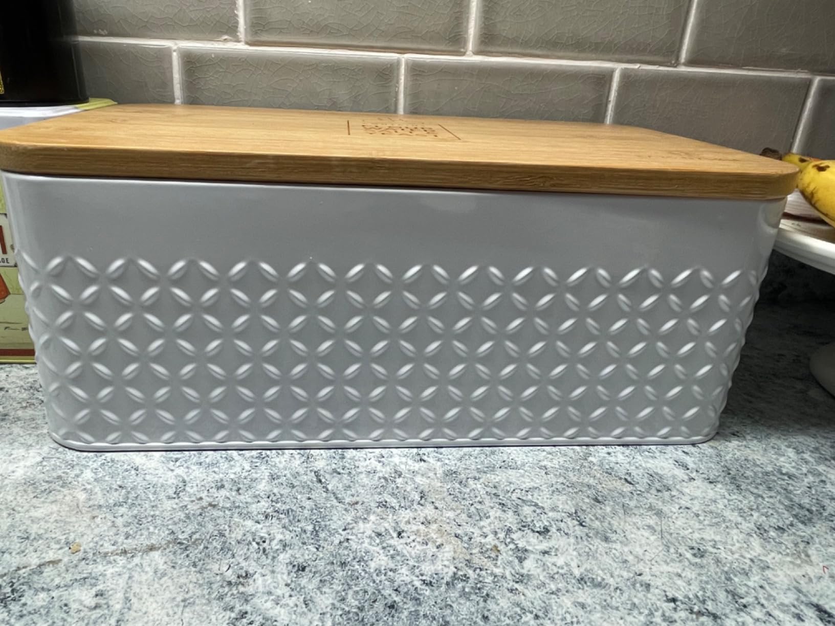 LARS NYSØM Bread Box for Kitchen Countertop - Stainless Steel Bread Storage customer photo 2
