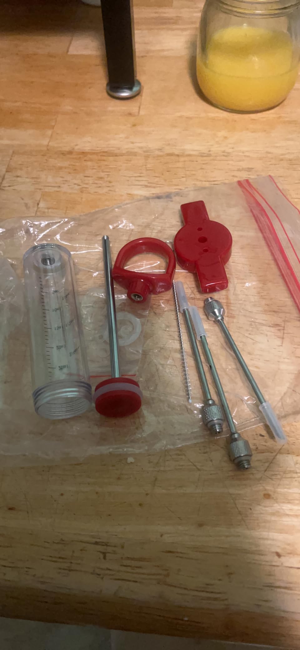Meat Injector, 1-oz Plastic BBQ Marinade Injector Kit, Turkey Injector Syringe (3 Stainless Steel Meat Needles +3 Replacement O Rings + 1 Cleaning Brush) for Turkey Smoked BBQ Grill customer photo 2