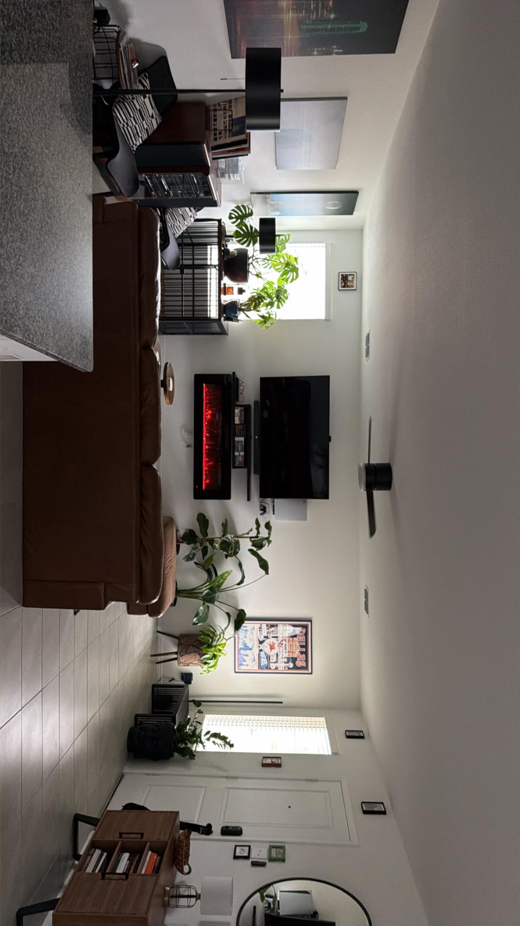 R.W.FLAME Electric Fireplace 50 inch Recessed and Wall Mounted, The Thinnest Fireplace Low Noise, Fit for 2 x 6 Stud, Remote Control with Timer, Touch Screen, Adjustable Flame Colors and Speed customer photo 2