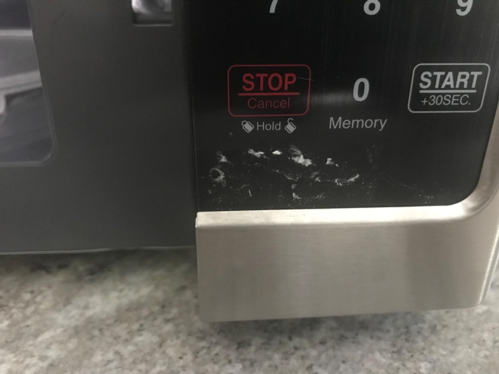 Farberware 0.7 Cu. Ft. Countertop Microwave Oven – 700 Watts Power, Auto Cook Settings, Defrost, Easy Clean and Child Safety Lock - Stainless customer photo 2