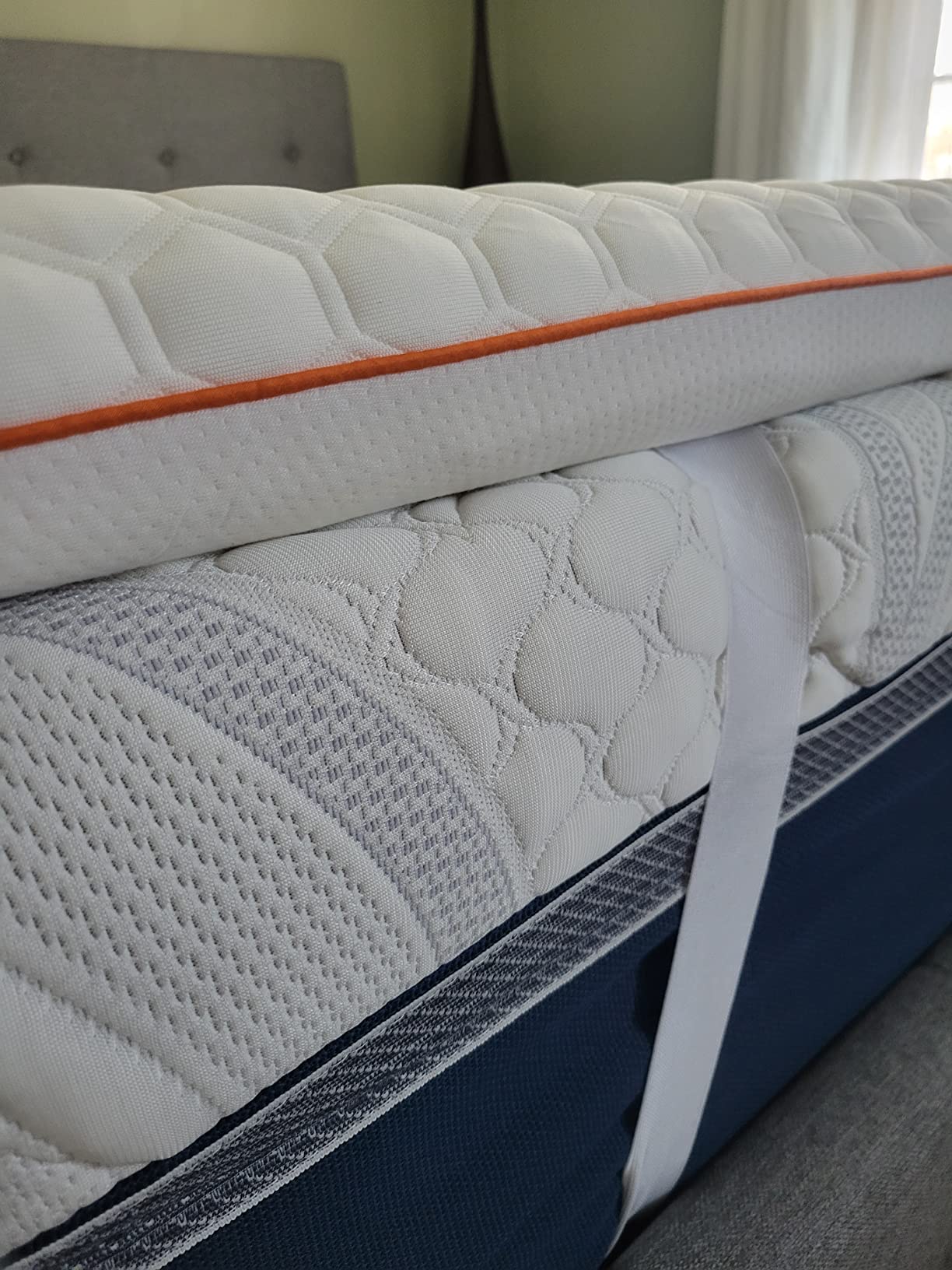 Dormeo Premium Queen Breathable Mattress Topper - Octaspring Technology, 3-Zone Support, Anti-Slip Bottom, Medium Firm customer photo 1