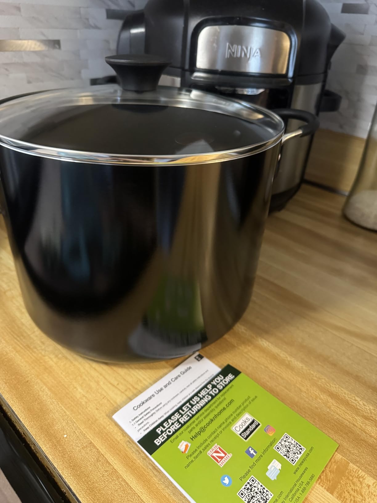 Cook N Home 10.5 Quart Non Stick Stock Pot with Lid, Large Pots for Cooking customer photo 1