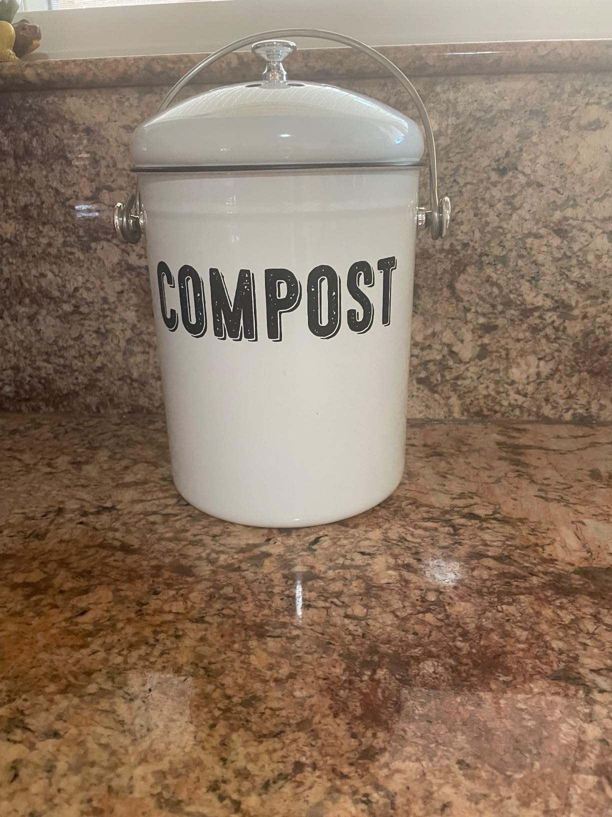 Granrosi Compost Bin Kitchen Counter, 1.3 Gallon, 3 Charcoal Filters customer photo 2
