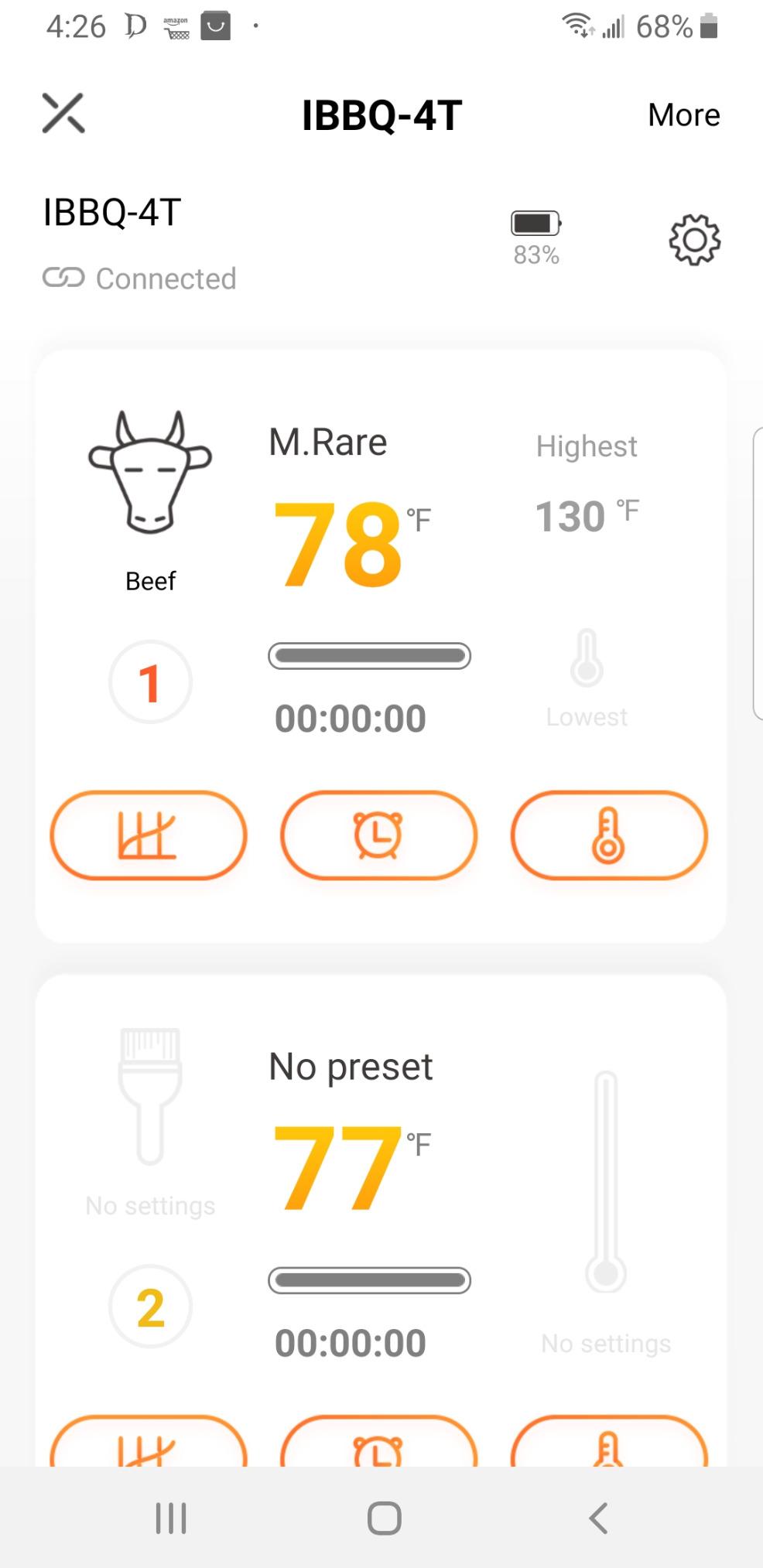 INKBIRD WiFi Meat Thermometer IBBQ-4T, Wireless BBQ Thermometer for Smoker customer photo 2
