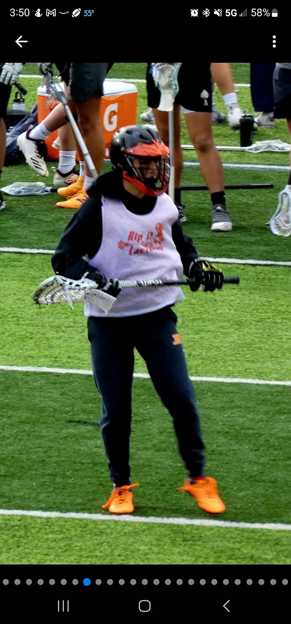 ACELETIQS Lacrosse Rebounder for Backyard 5x7 Feet Baseball Rebounder Volleyball Rebounder - Lacrosse Ball Pitchback, Throwback, Bounce Back Training Wall [Carry Bag Included] customer photo 1