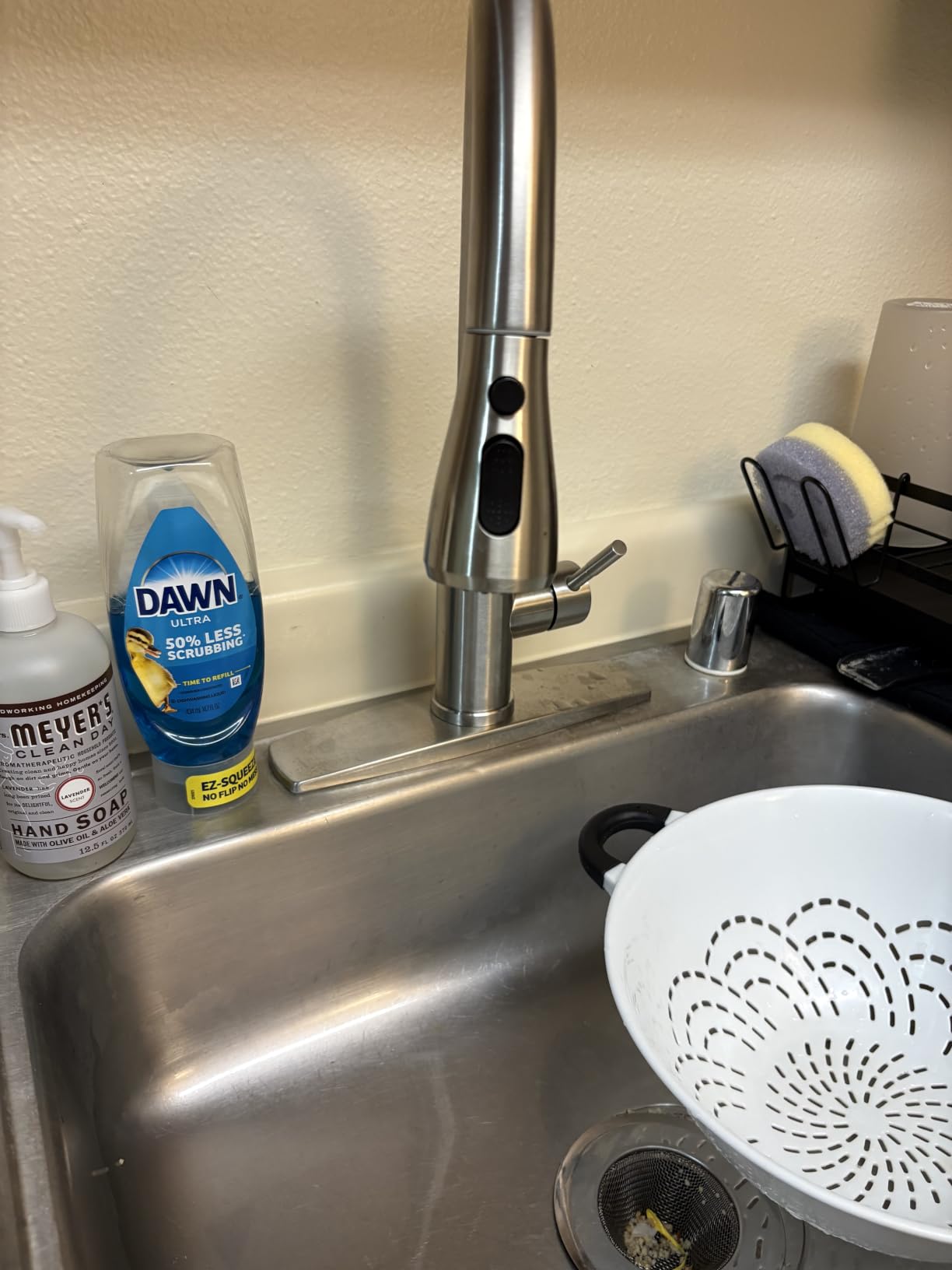 FORIOUS Kitchen Faucets Pull Down Sprayer, Stainless Steel, Brushed Nickel customer photo 1