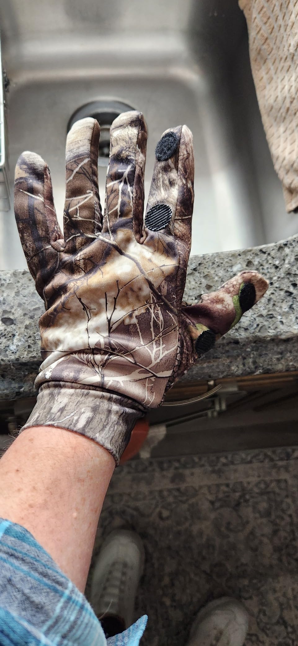 EAmber Camo Hunting Gloves Full Finger Fingerless Glove Archery Accessories customer photo 1