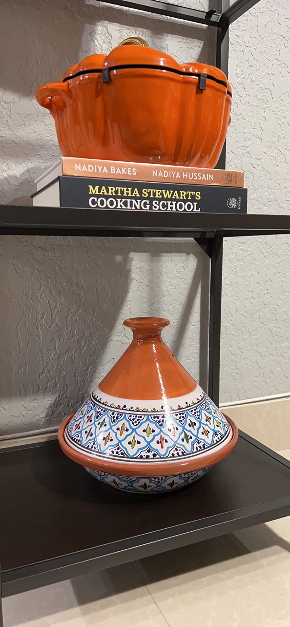 Kamsah Tagine Pot for Cooking and Flavor Enrichment - Large Clay Pot 12”, 5.5 QT - Non-Stick Handmade Cookware - Moroccan Ceramic Pots for Cooking with Lid & Serving Bowl - Bohemian Supreme Turquoise customer photo 2