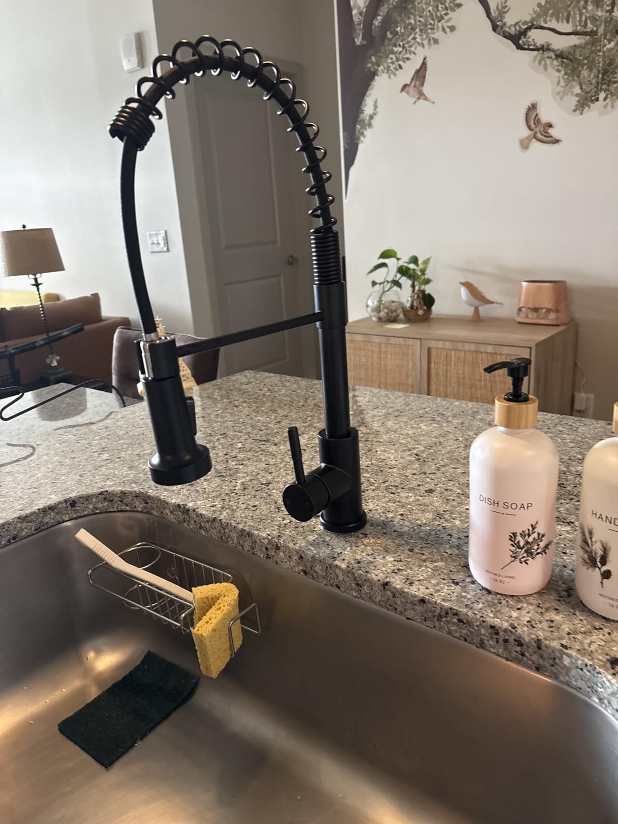 GIMILI Kitchen Faucet with Pull Down Sprayer Brushed Nickel customer photo 2