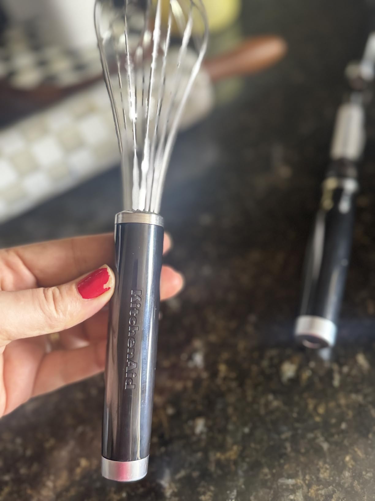 KitchenAid Classic Utility Whisk, 10.5 Inch, Black customer photo 2