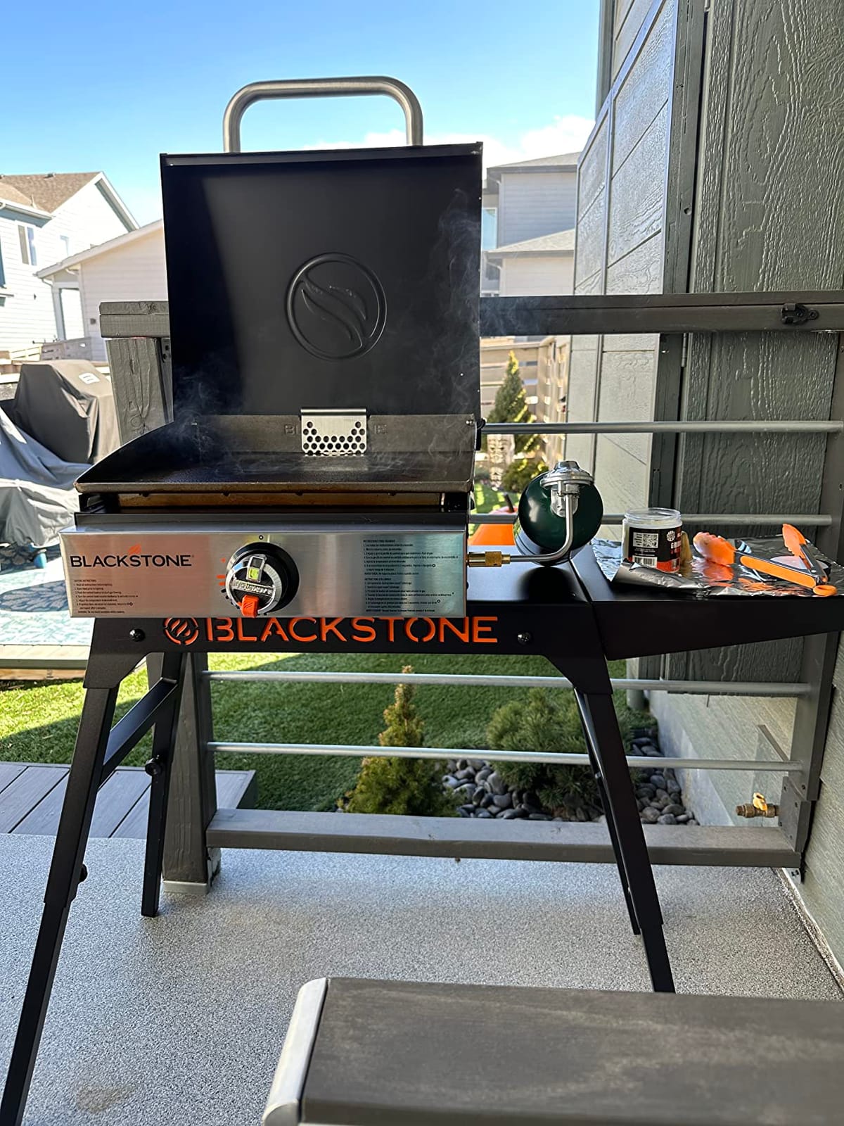 Blackstone 1814 Propane Gas Griddle, 17 Inch | Stainless Steel Portable Flat Top Heavy Duty, For Kitchen, Camping, Outdoor, Tailgating customer photo 1