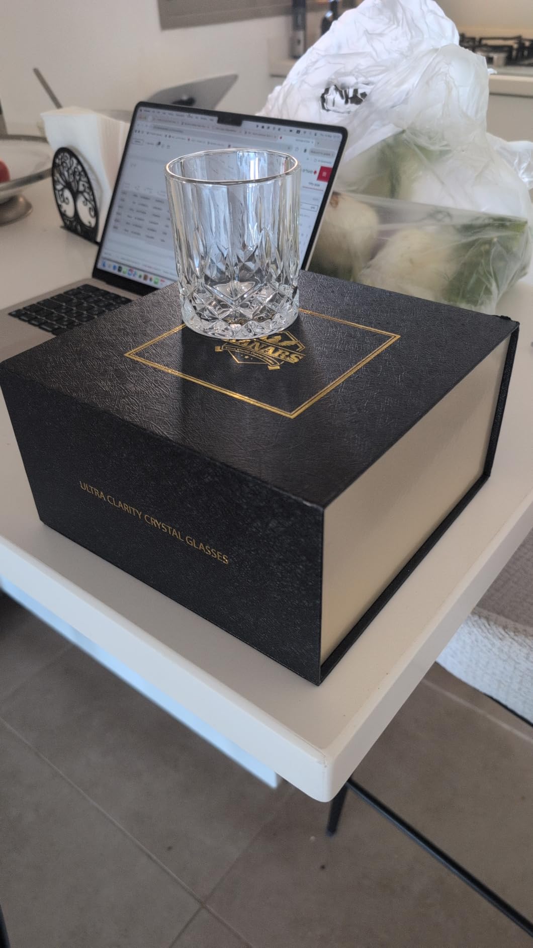 KANARS Whiskey Glasses Set of 6 with Elegant Gift Box for Liquor Scotch Rum customer photo 2
