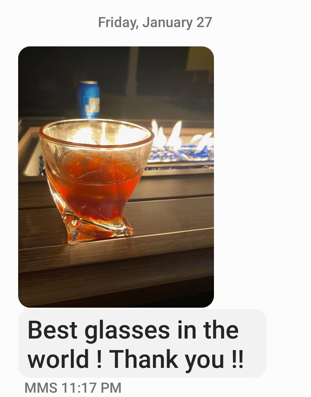 KANARS Crystal Whiskey Glass - Set of 6 Rocks Glasses 10 Oz in Luxury Box - Lowball Bar Tumblers for Scotch Cocktail Irish Whisky Cognac Rum - Gifts for Men Dad - Ultra Clear customer photo 1
