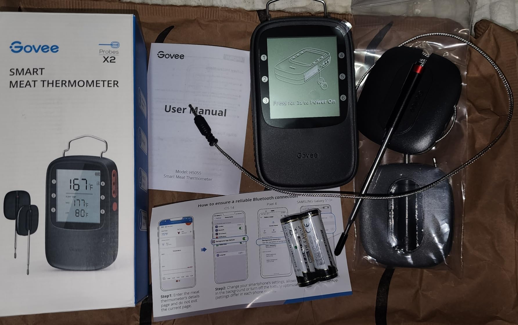 Govee Bluetooth Meat Thermometer Digital with Smart App Timer and Alerts customer photo 1