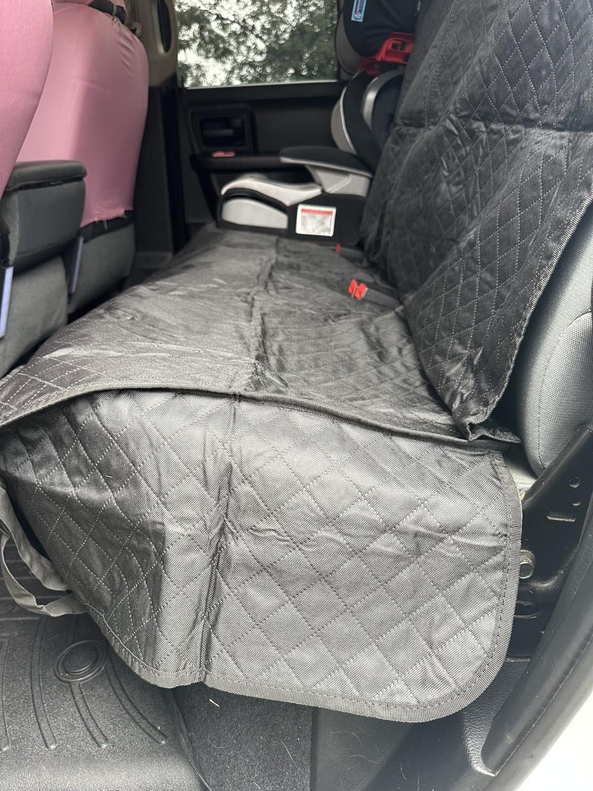 Honest Dog Car Seat Covers, Dog seat Cover with Side Flap for Cars, Trucks, and Suv's - Waterproof & Nonslip Pet Seat Cover for Backseat customer photo 2