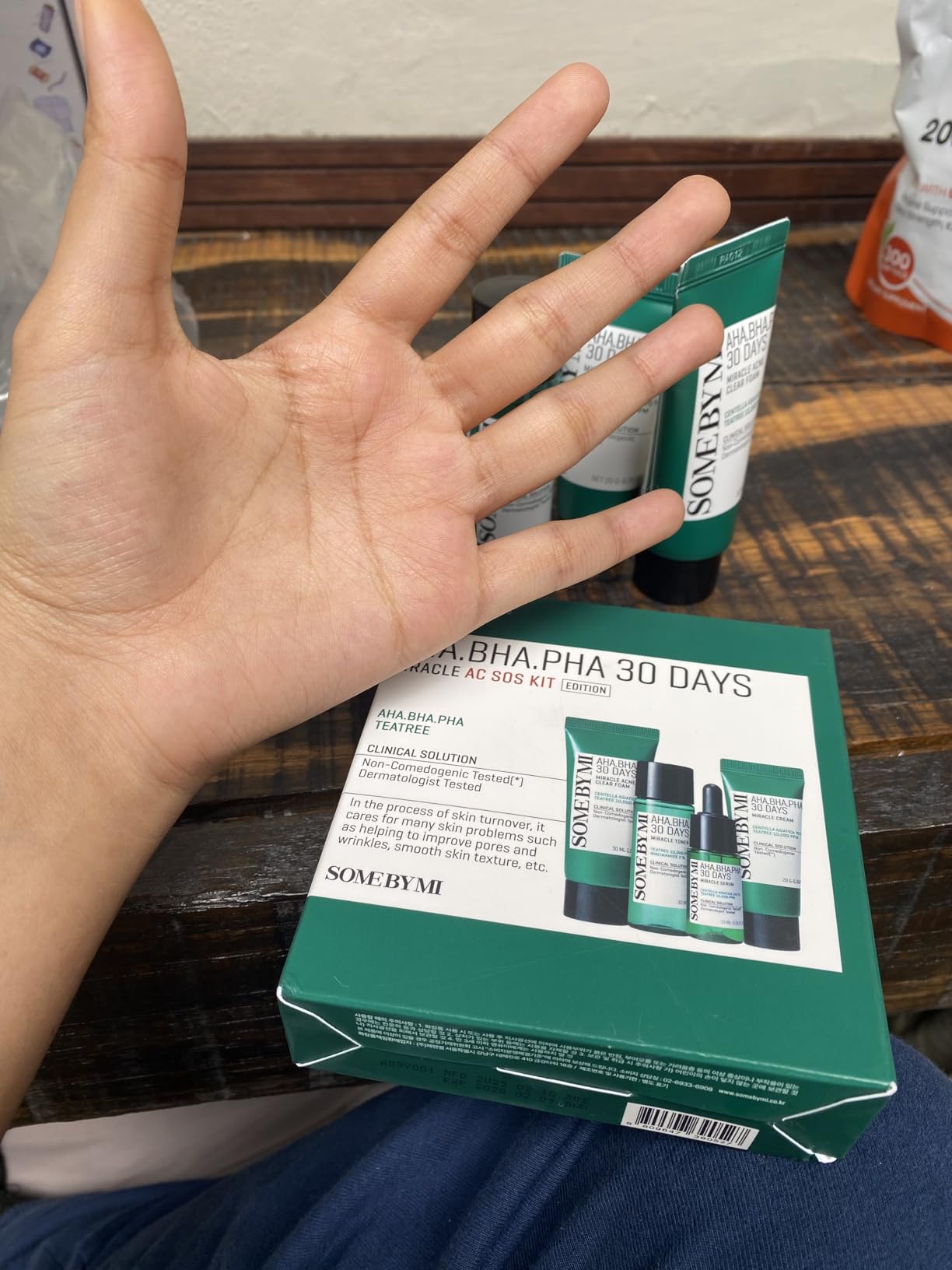 SOME BY MI AHA BHA PHA 30Days Miracle AC SOS Kit - Toner 1.01Oz, Serum 0.33Oz, Cream 0.7Oz, Foam 1.01Oz - Mild Exfoliating Daily Skin Care Set - Skin Wastes, Sebum, Oiliness Care - Korean Skin Care customer photo 1