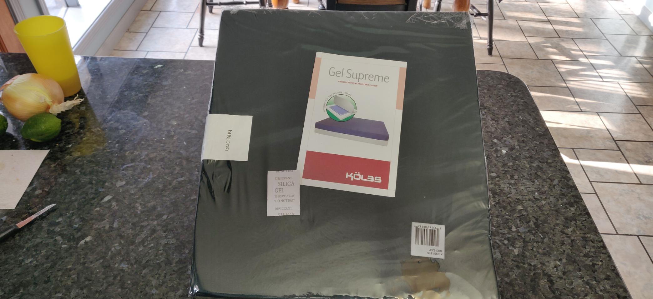 Kölbs Gel Extreme Wheelchair Cushions Seat Cushion, Coccyx, Sciatica & Tailbone Pain Relief Seating Pad Ideal for Office, Kitchen Wheelchairs and Auto, 24 x 18, 3 Inch Thick customer photo 2