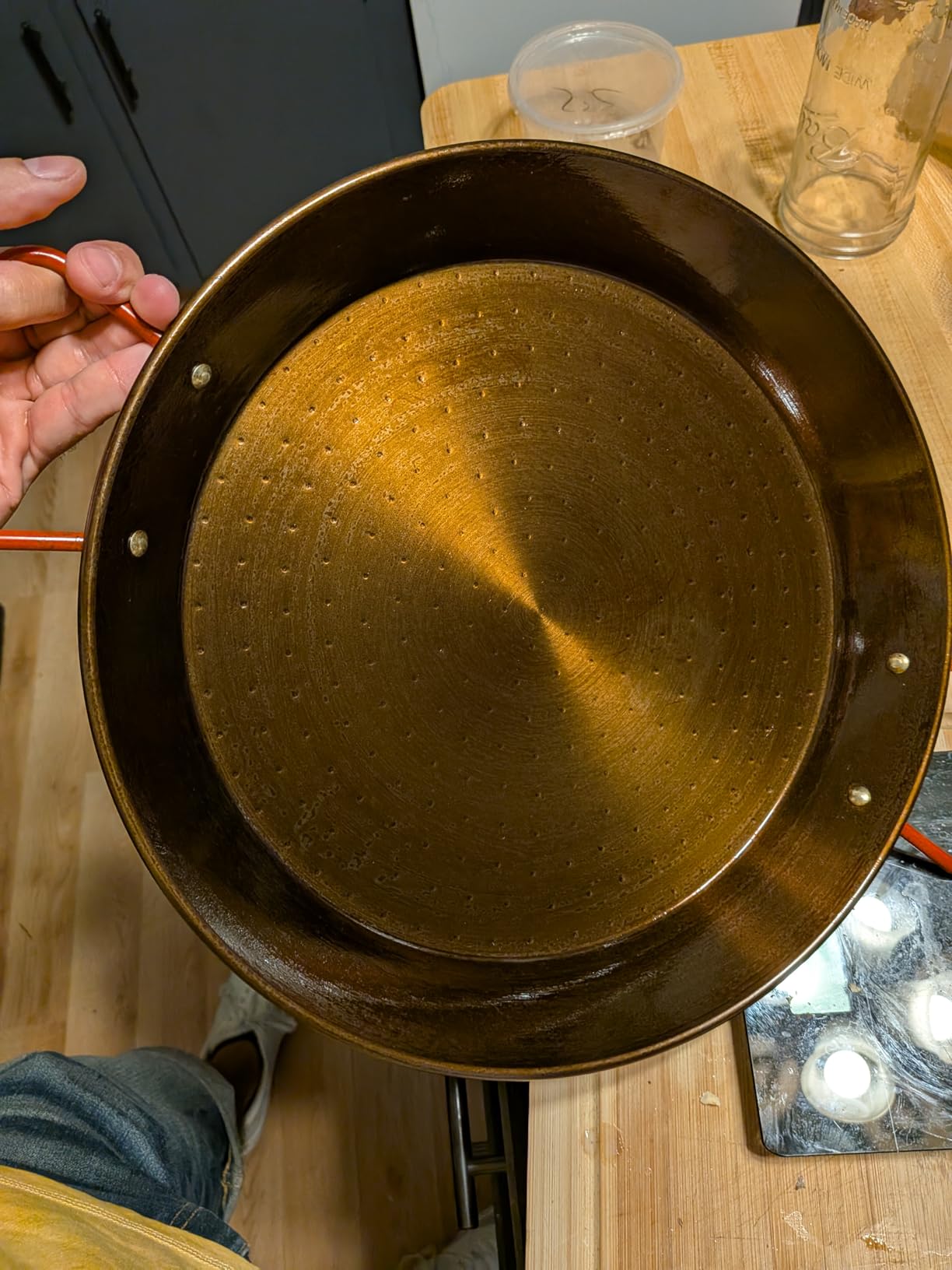 Machika 13 inch Carbon Steel Paella Pan, 34cm Polished Steel Large Skillet From Spain, Great for Paella Parties Indoors, Outdoors, Camping & More, Imported Spanish Paellera, Made by Garcima customer photo 2