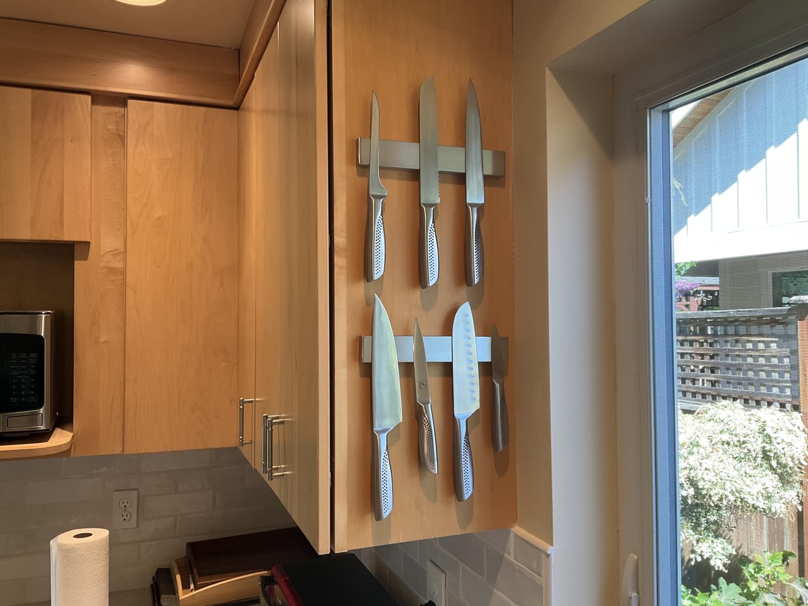 Ninonly 12 Inch Magnetic Knife Holder for Wall, Stainless Steel Knife Strip customer photo 1