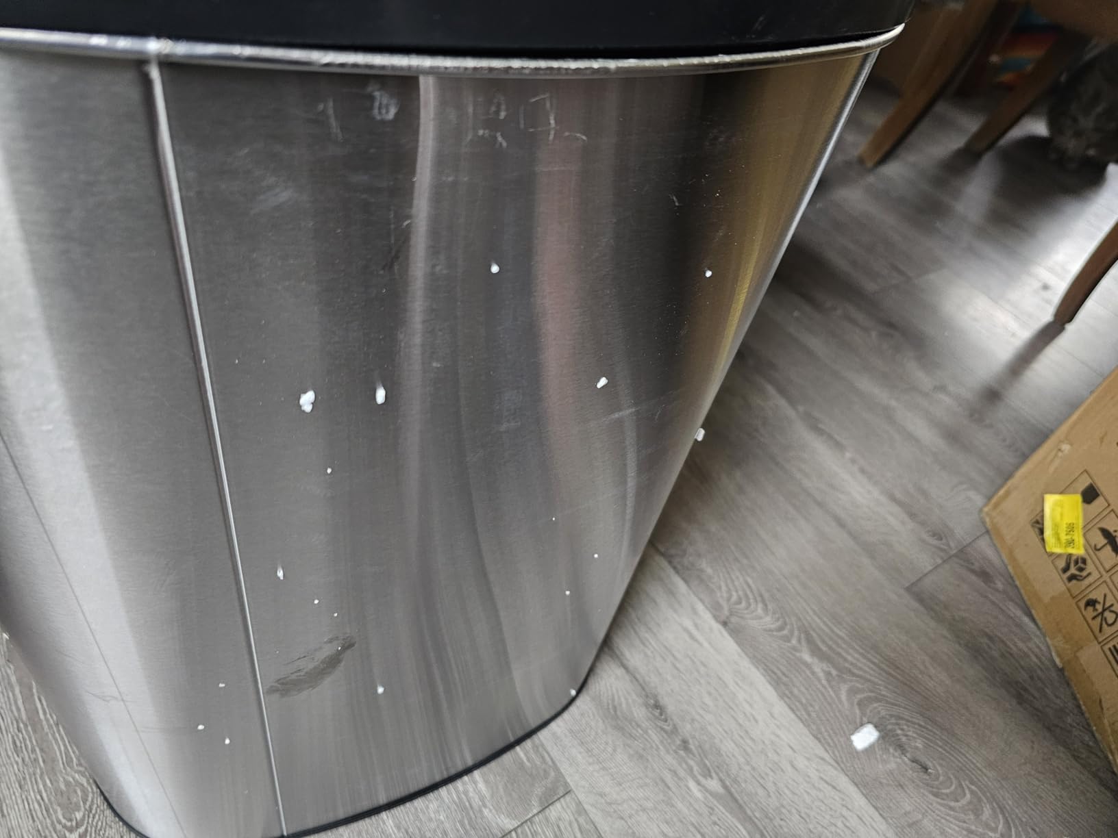 Kitchen Trash Can | Stainless Steel 13 Gallon Trash Can | 50L Touch Free Garbage Can with Lid | Electronic Sensor High Capacity Trash Bin for Bathroom Kitchen Office, Silver customer photo 1